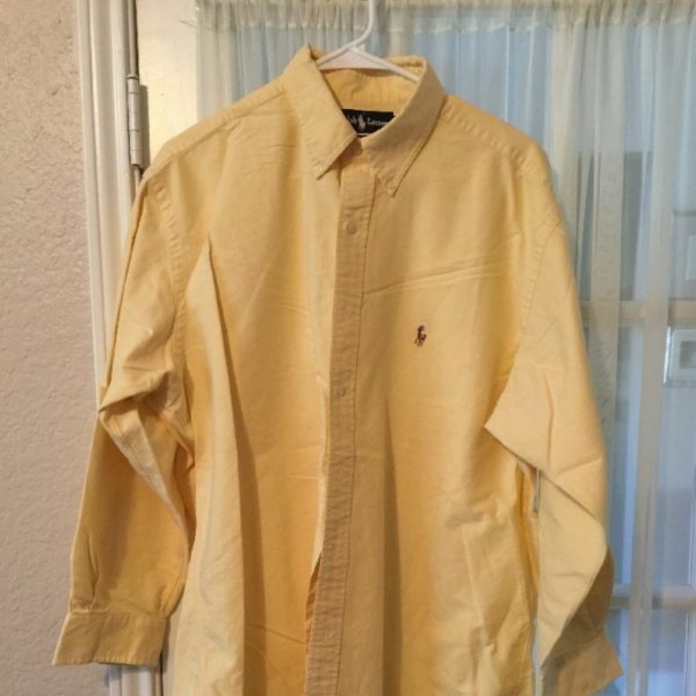 Ralph Lauren polo Yarmouth Fit yellow Button Up
